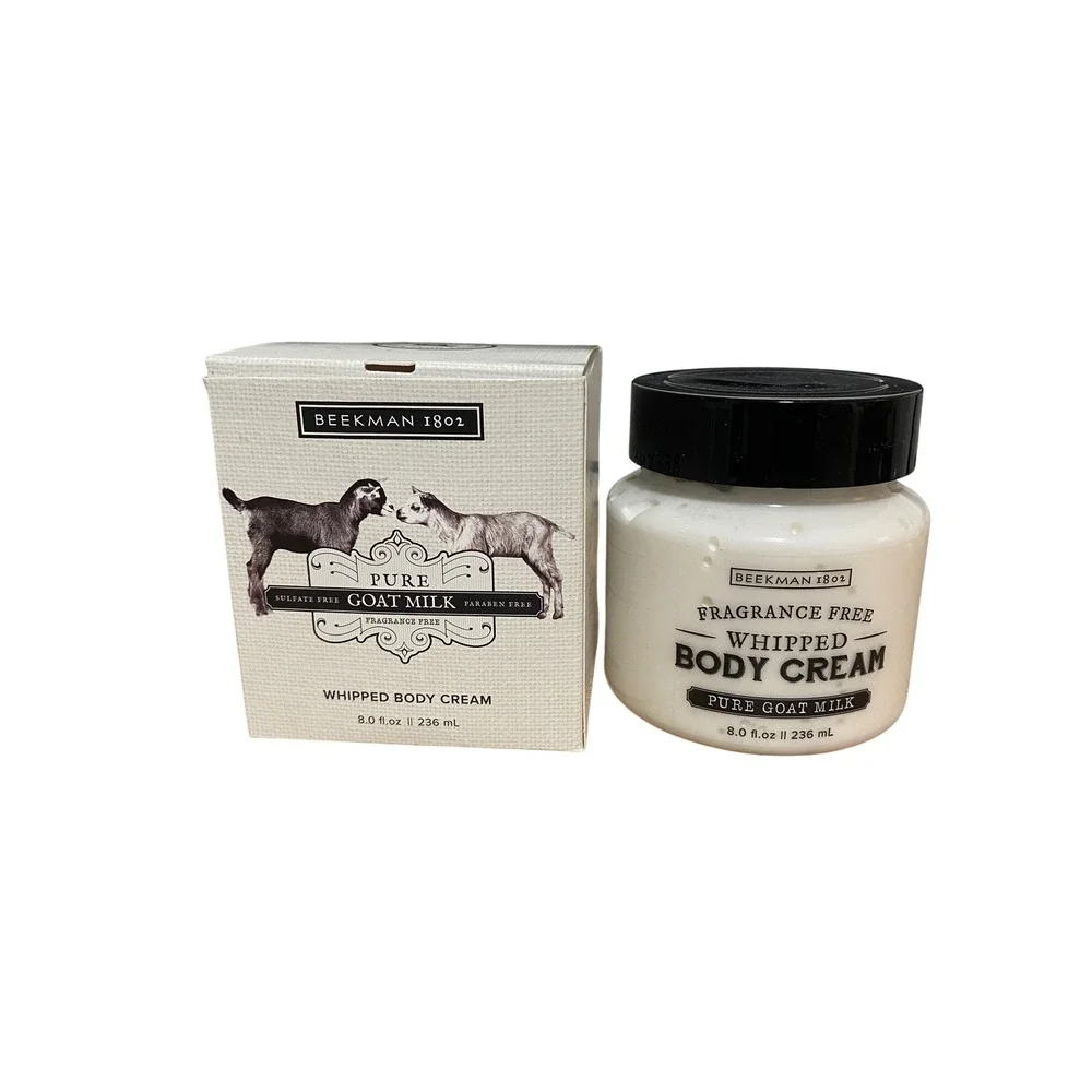 Beekman 1802 Pure Goat Milk Whipped Body Cream 8oz Fragrance Free New